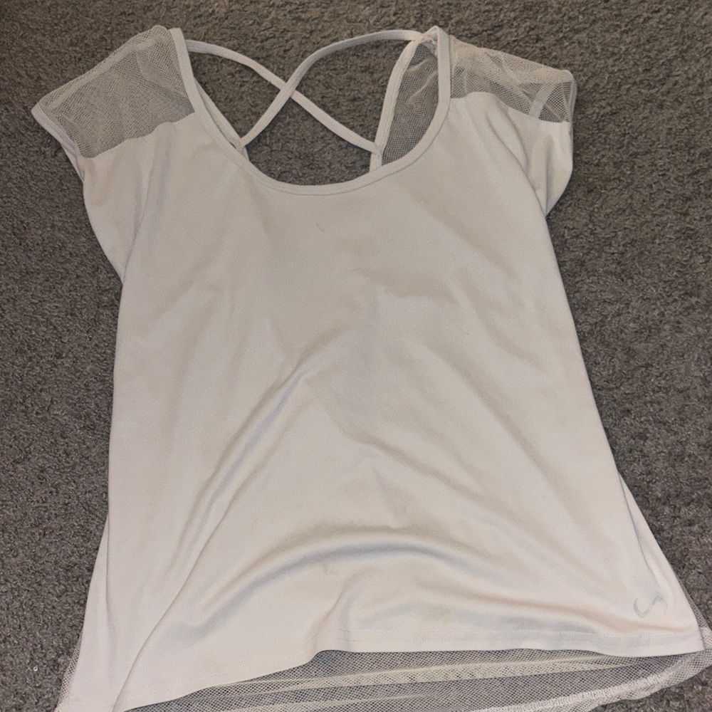 Women's White Athletic Top